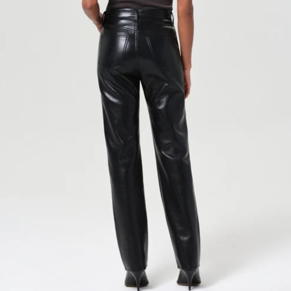 Agolde Recycled Leather Fitted 90's - Size 26